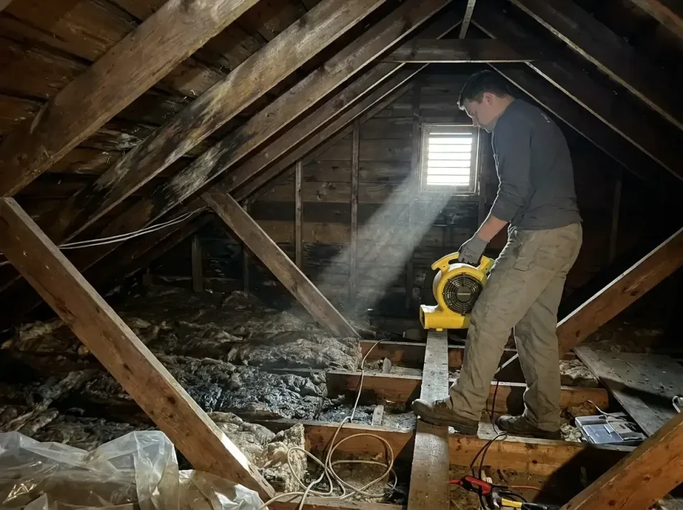attic-water-damage-drying-proc-007 — frequently asked questions, Emergency Water Extraction & 24/7 Flood Response in La Cres…